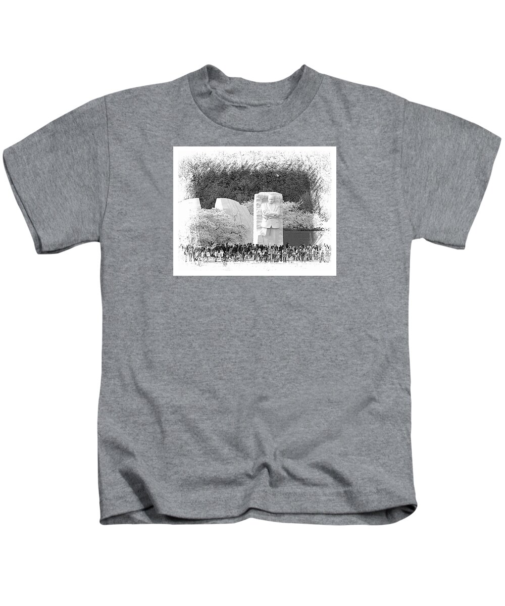 Fdr Kids T-Shirt featuring the photograph Martin Luther King, Jr Memorial by Margie Wildblood
