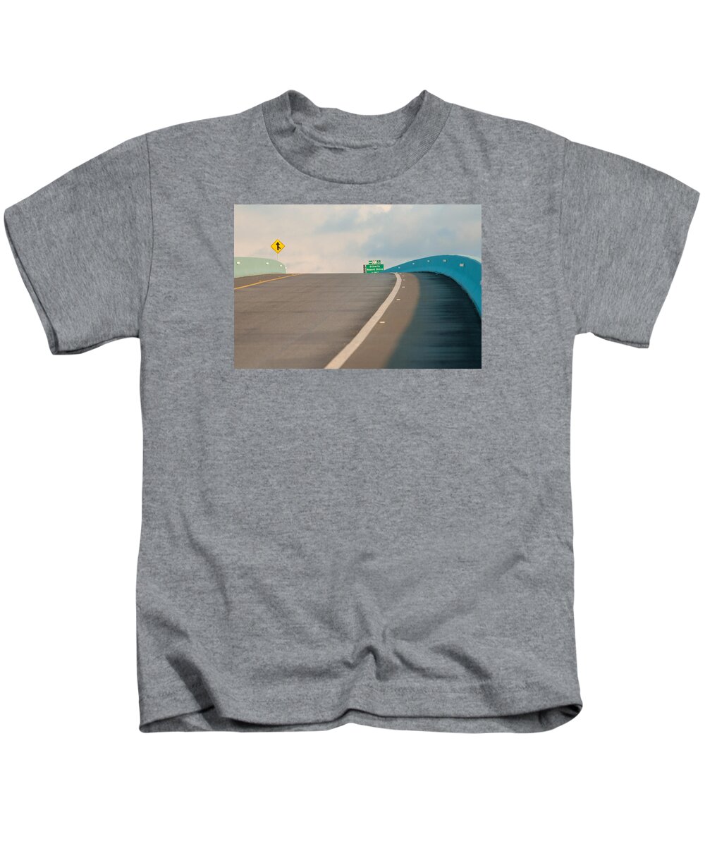 Clouds Kids T-Shirt featuring the photograph Merge to the clouds by Brian Green
