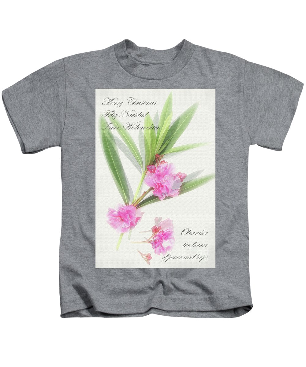 Oleander Kids T-Shirt featuring the photograph Merry Christmas by Wilhelm Hufnagl