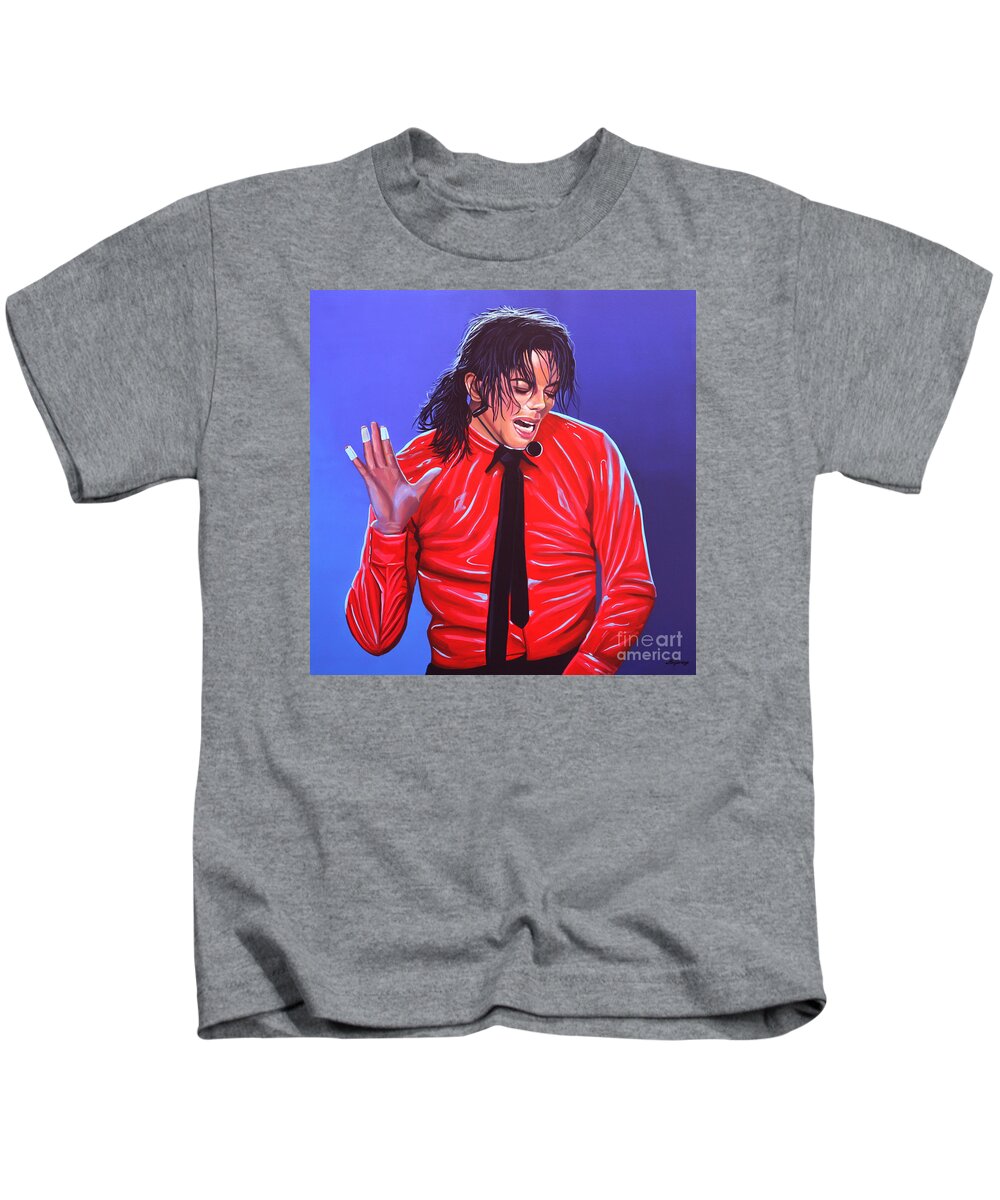 Ordinere større mestre Michael Jackson 2 Kids T-Shirt by Paul Meijering - Pixels