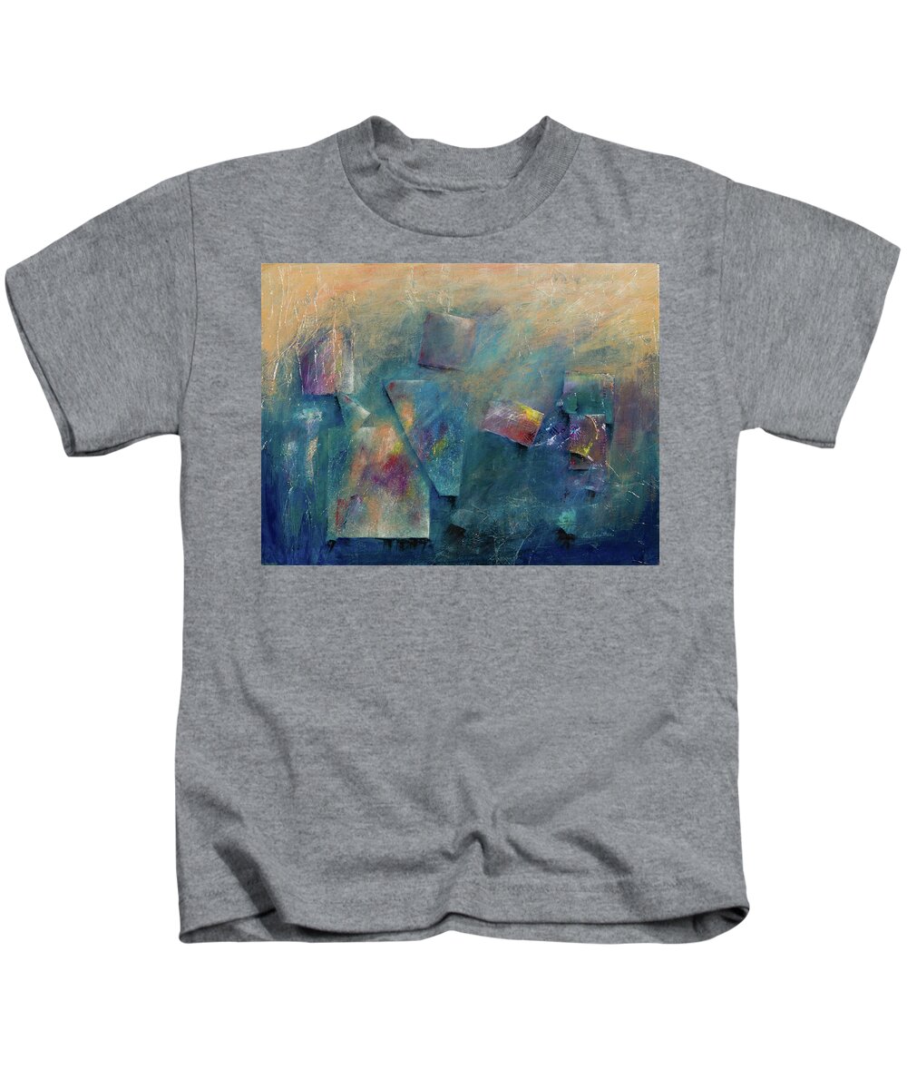 Painting Kids T-Shirt featuring the painting Milestones by Lee Beuther