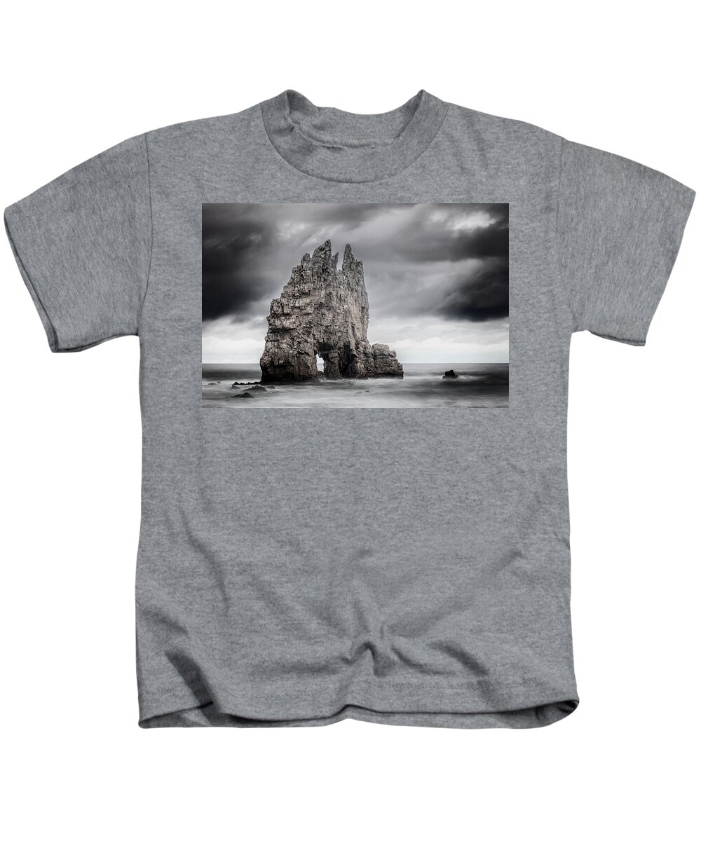 Asturias Kids T-Shirt featuring the photograph Mordor by Evgeni Dinev