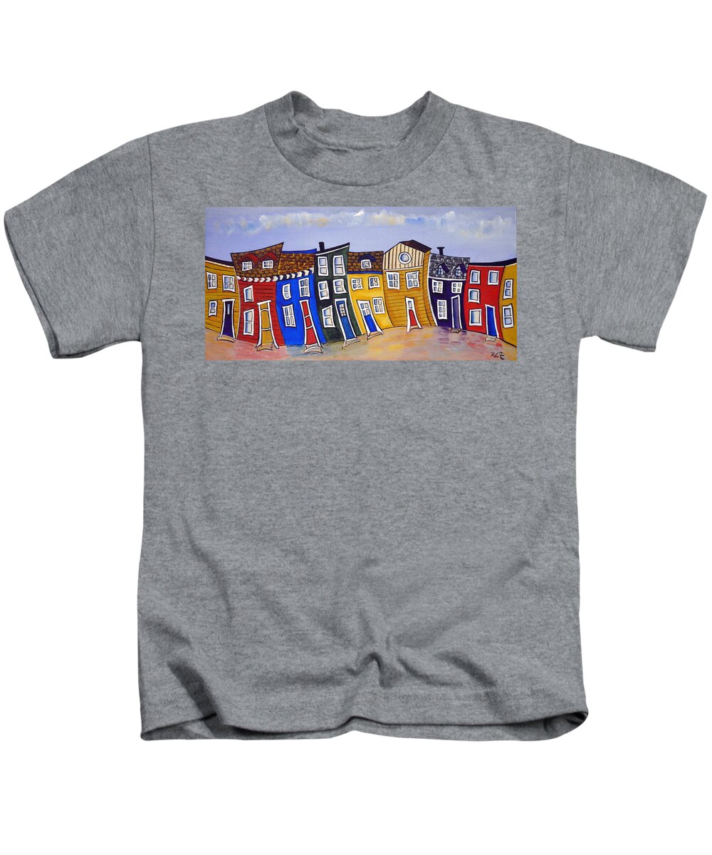 Abstract Kids T-Shirt featuring the painting More Jelly Beans by Heather Lovat-Fraser