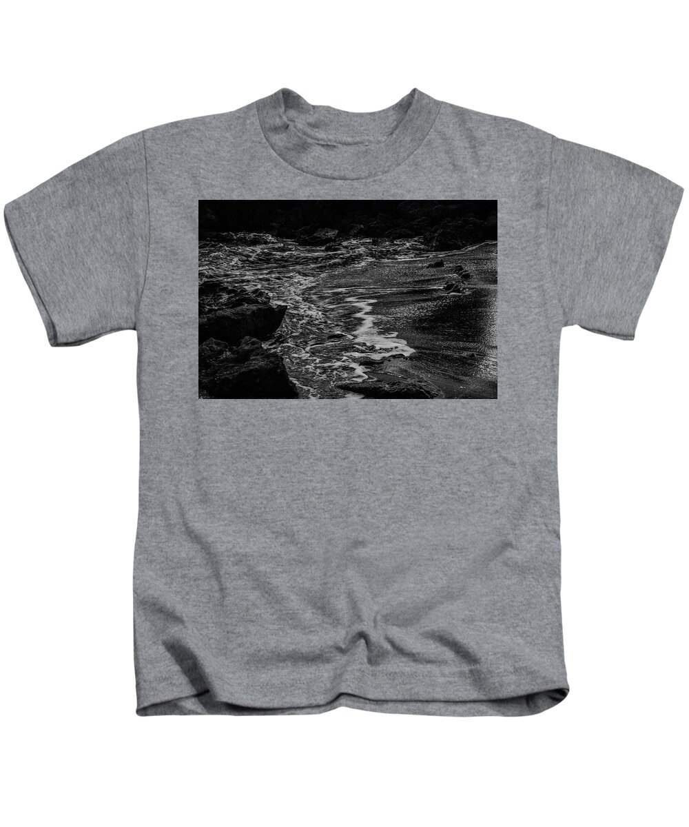 Movement Kids T-Shirt featuring the photograph Motion in Black and White by Nicole Lloyd