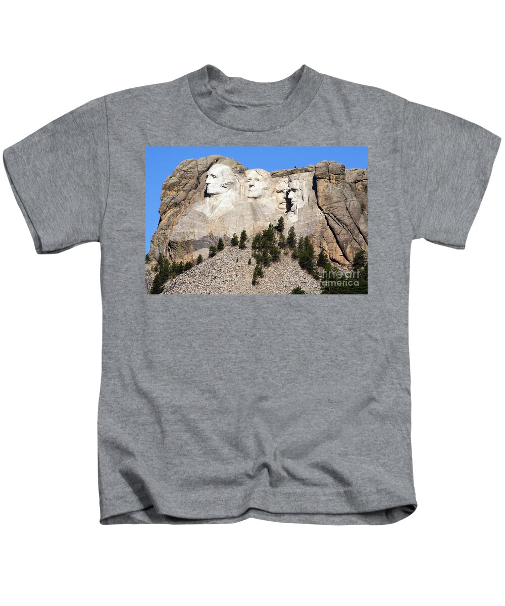 Mount Rushmore Kids T-Shirt featuring the photograph Mount Rushmore I by Teresa Zieba