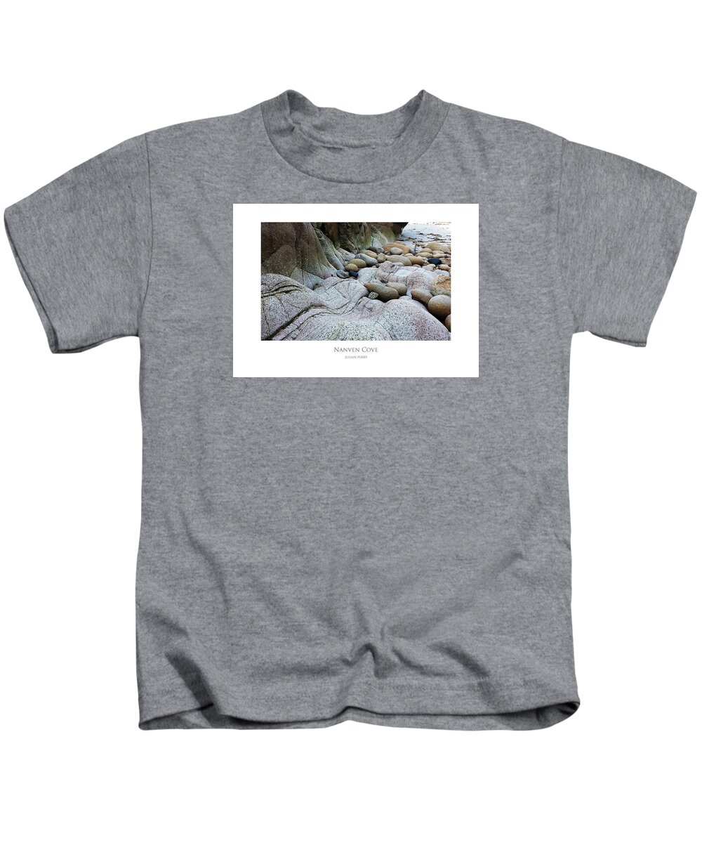 Coast Kids T-Shirt featuring the digital art Nanven Cove by Julian Perry