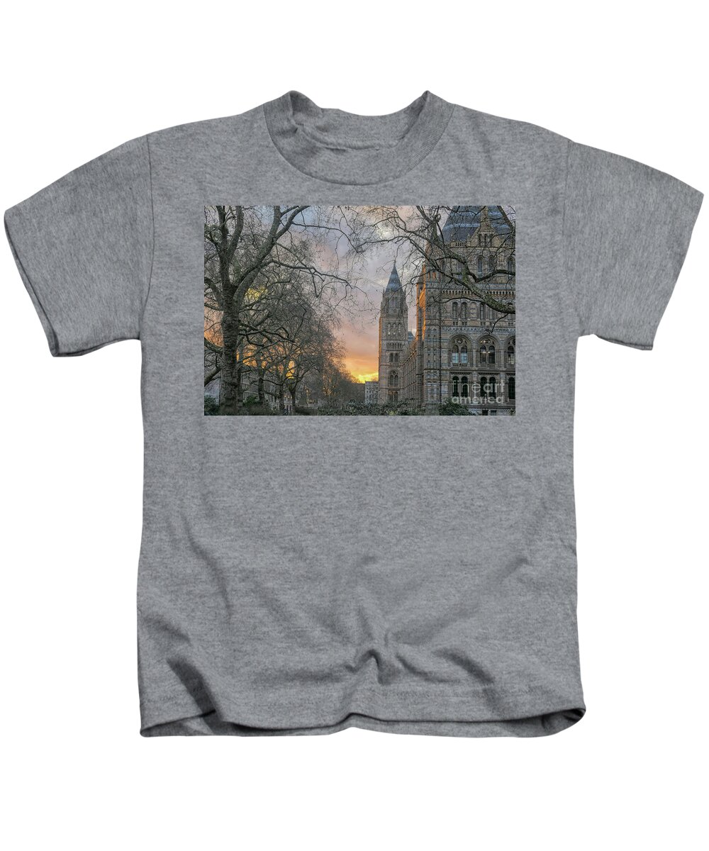 Great Britain Kids T-Shirt featuring the photograph Natural History Museum in London by Patricia Hofmeester