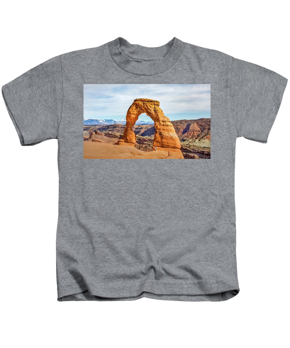 Arch Kids T-Shirt featuring the photograph Nature's Delicate Balance by James Woody