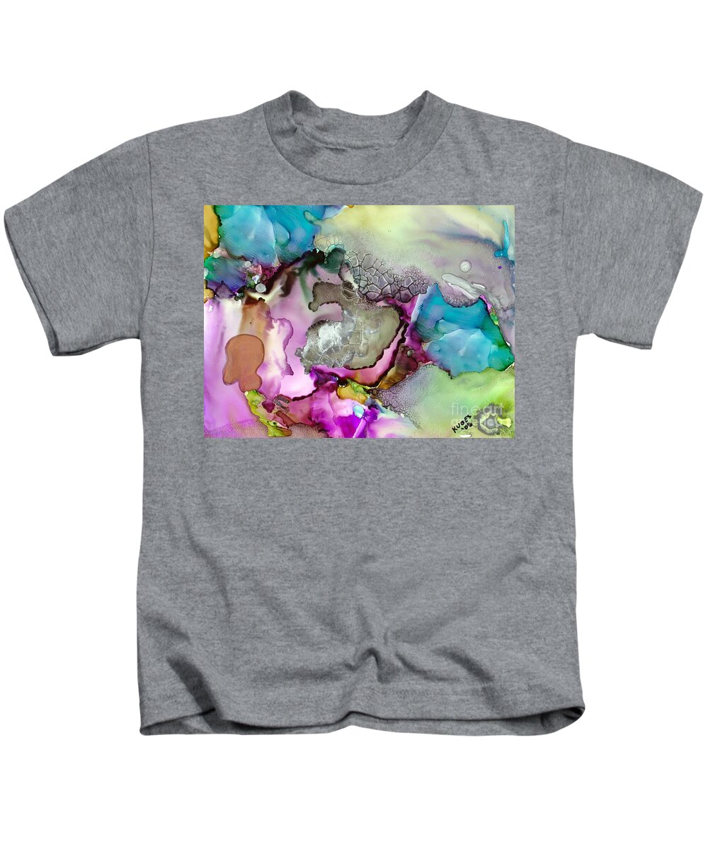 Space Kids T-Shirt featuring the painting Nebula 3 by Susan Kubes