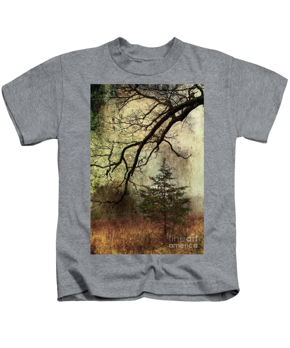 Pine Tree Kids T-Shirt featuring the photograph November Mood by Michael Eingle