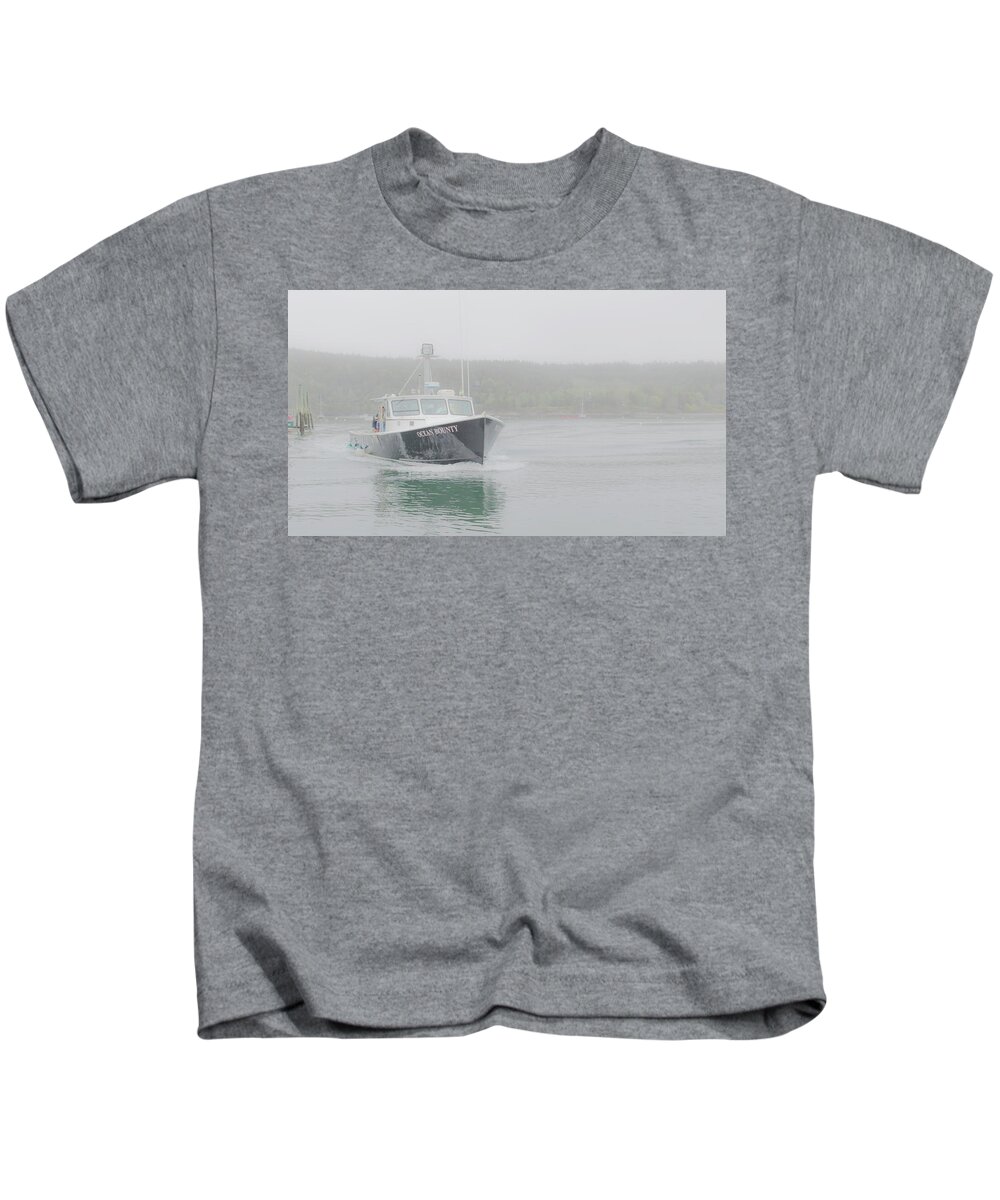 Maine Kids T-Shirt featuring the photograph Ocean's Bounty by Holly Ross