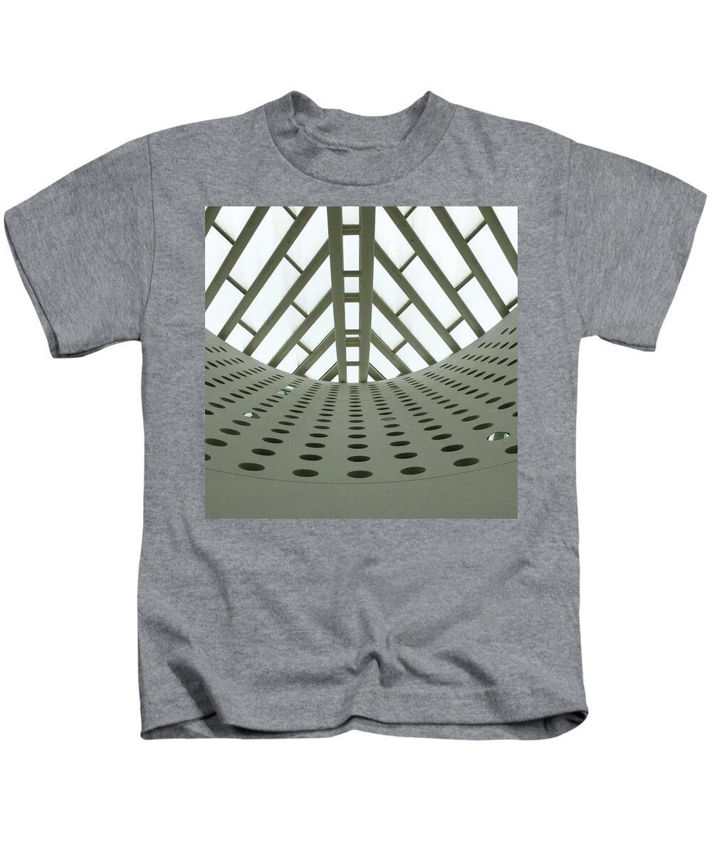 Sfo Kids T-Shirt featuring the photograph Oculus #sfmoma #oculus #lookingup by Ginger Oppenheimer