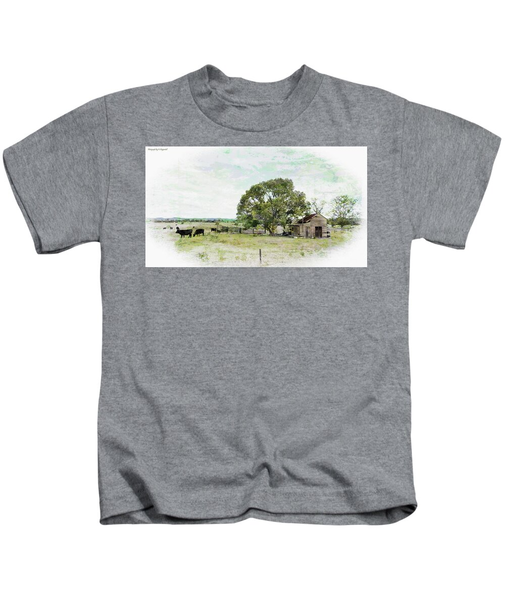 Landscape Photography Kids T-Shirt featuring the photograph Old Times 6661 by Kevin Chippindall