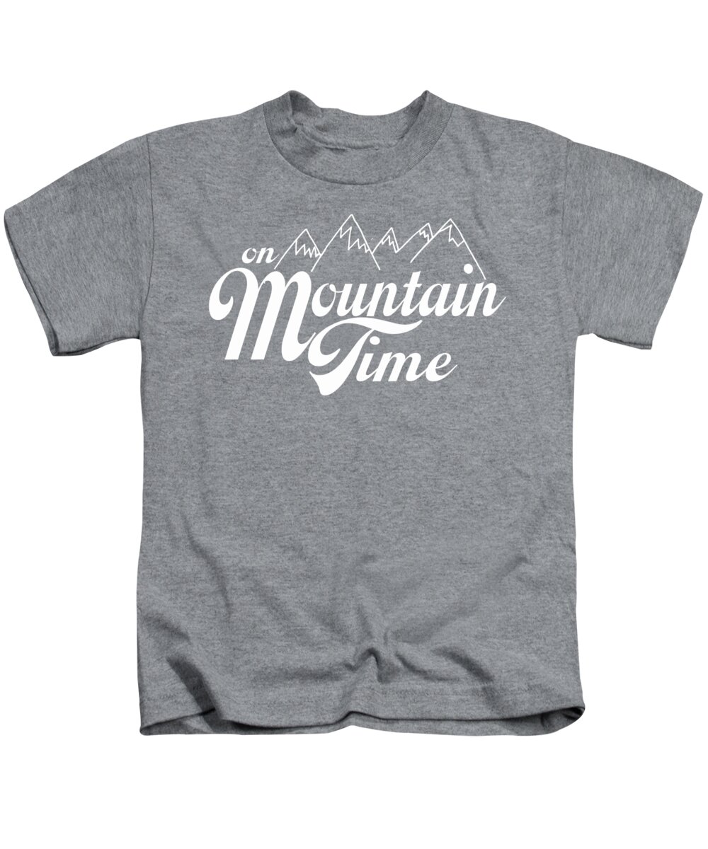 On Mountain Time Kids T-Shirt featuring the photograph On Mountain Time by Heather Applegate