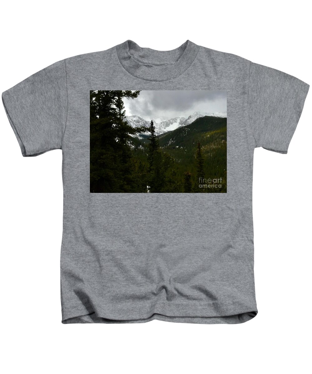 Mountain Kids T-Shirt featuring the photograph On The Climb by Dennis Richardson