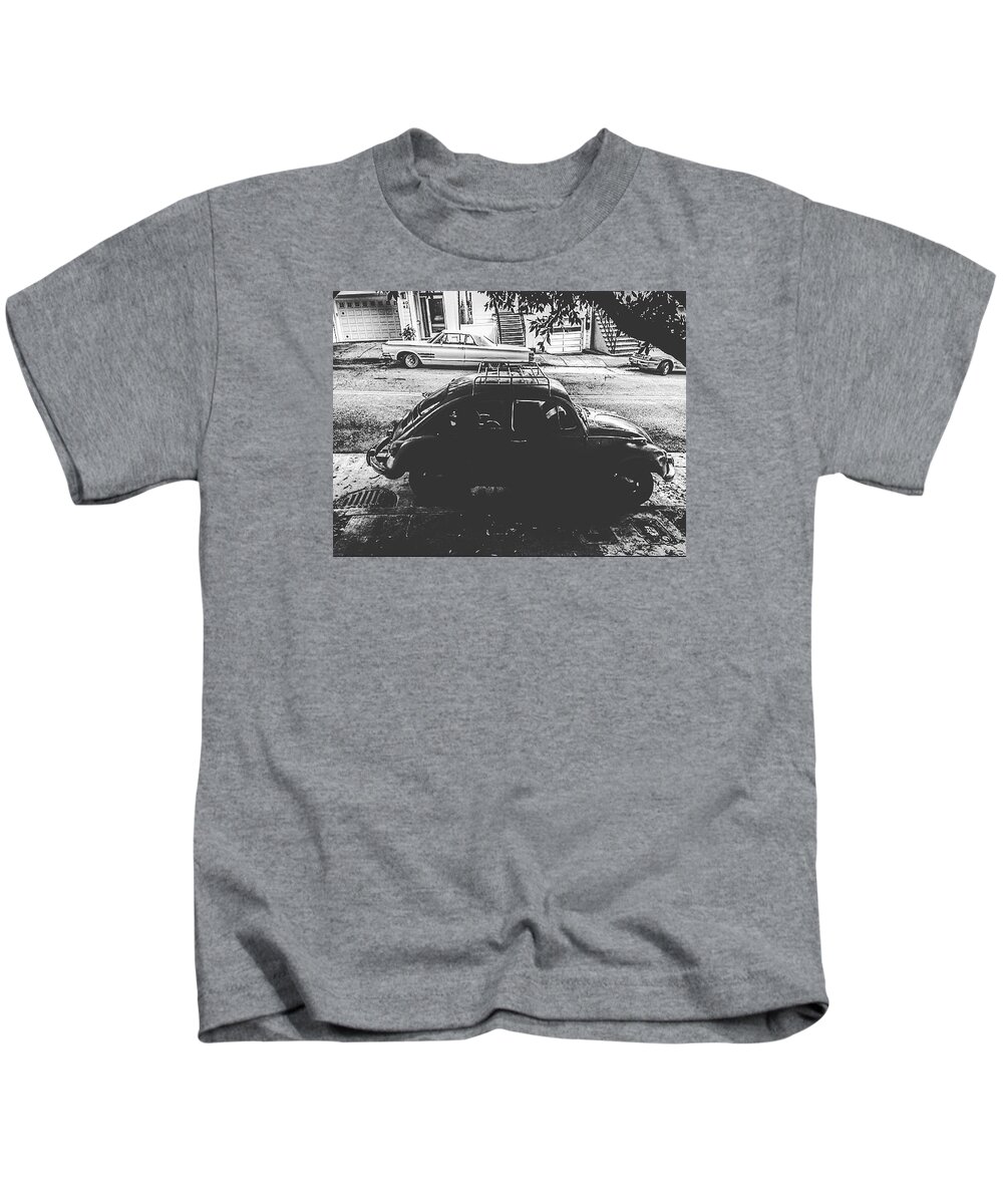Beetle Kids T-Shirt featuring the photograph On the shadow by Rosi Garcia-Plaza