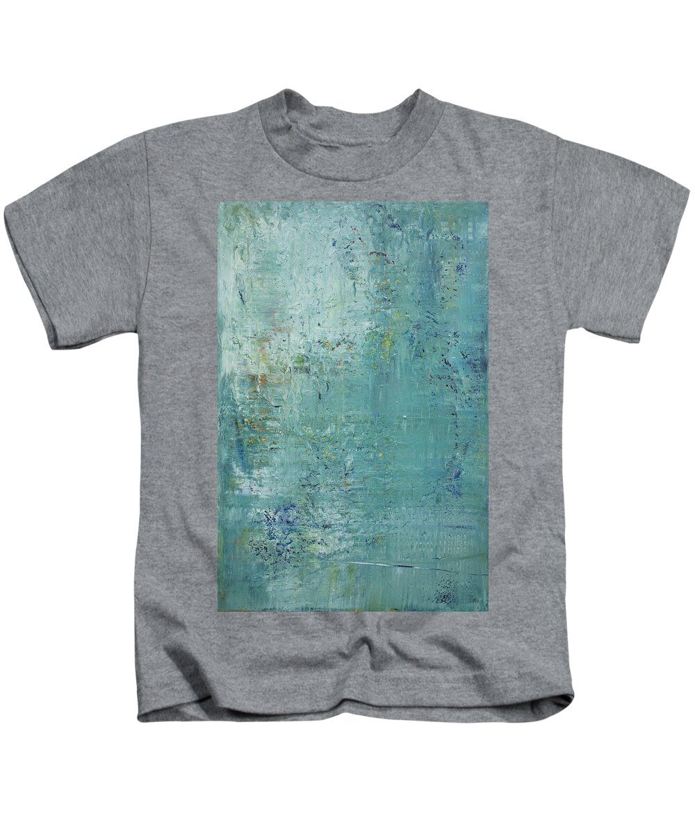 Derek Kaplan Art Kids T-Shirt featuring the painting Opt.36.16 Soul Deep by Derek Kaplan