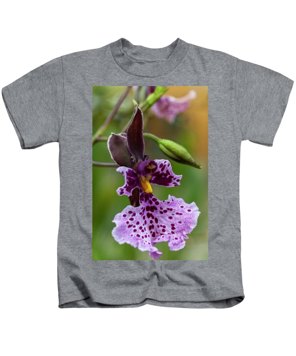 Orchid Kids T-Shirt featuring the photograph Orchid - Caucaea rhodosticta by Heiko Koehrer-Wagner