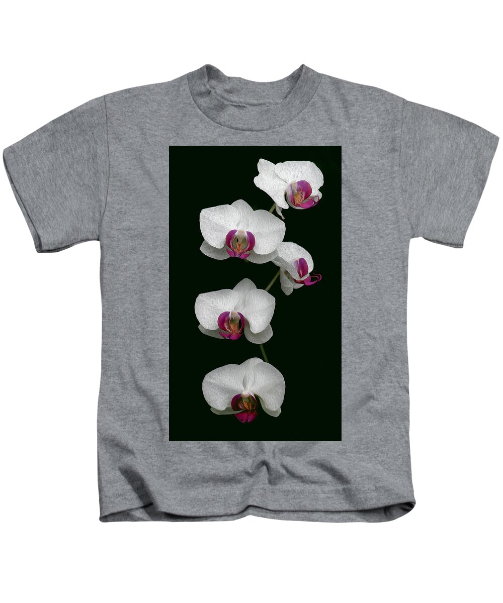 Orchid Kids T-Shirt featuring the photograph Orchid Sequence by Art Cole