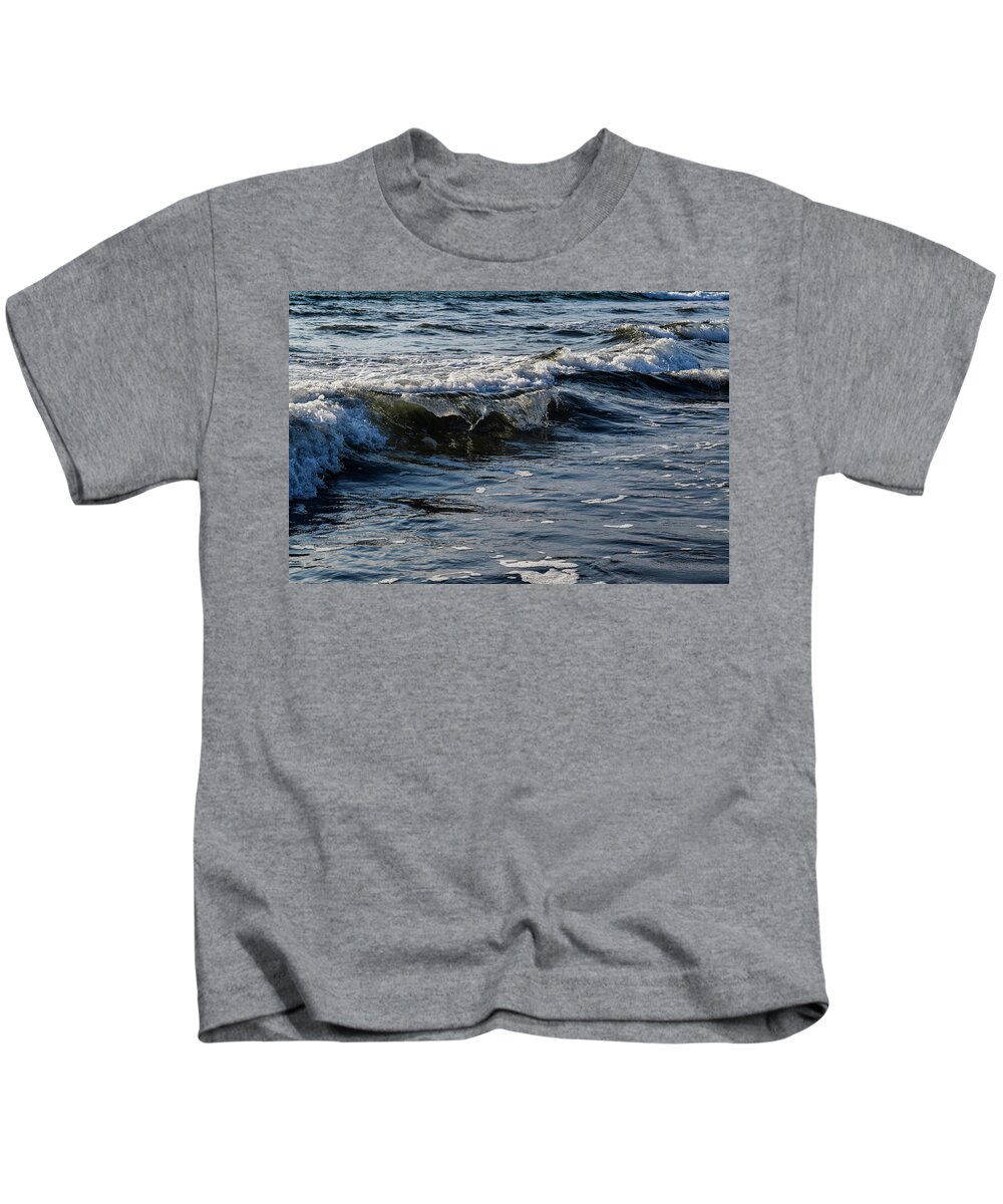 Waves Kids T-Shirt featuring the photograph Pacific Waves by Nicole Lloyd