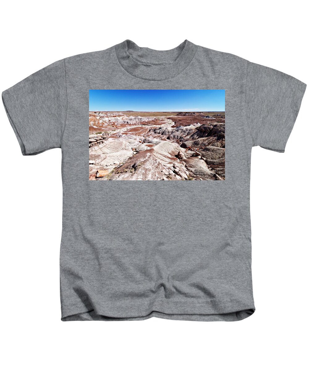 Darin Volpe Nature Kids T-Shirt featuring the photograph Painted Desert - Petrified Forest National Park by Darin Volpe