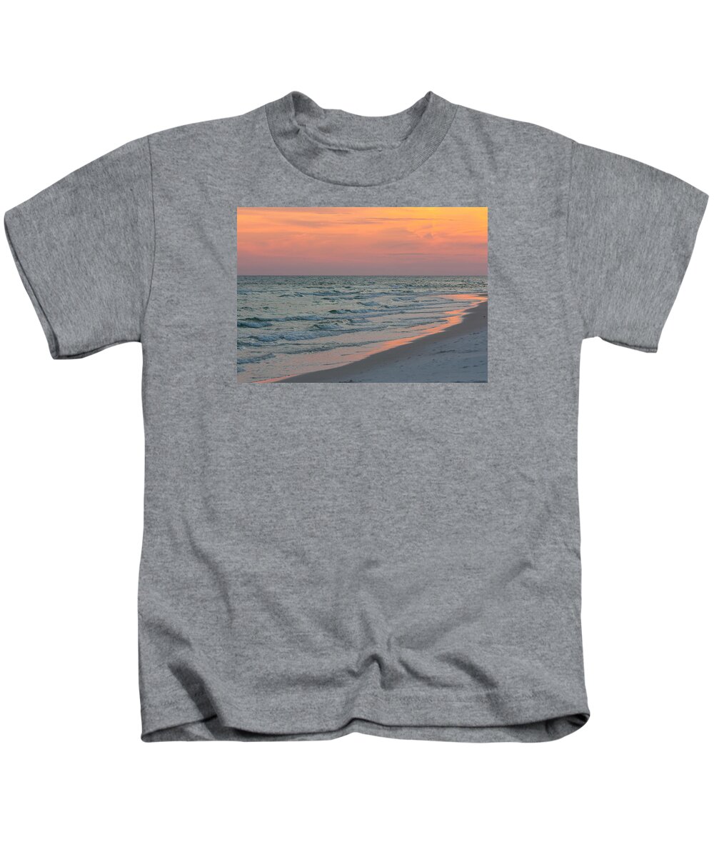 Pastel Sunset Kids T-Shirt featuring the photograph Pastel Gulf Coast Sunset by John Harmon