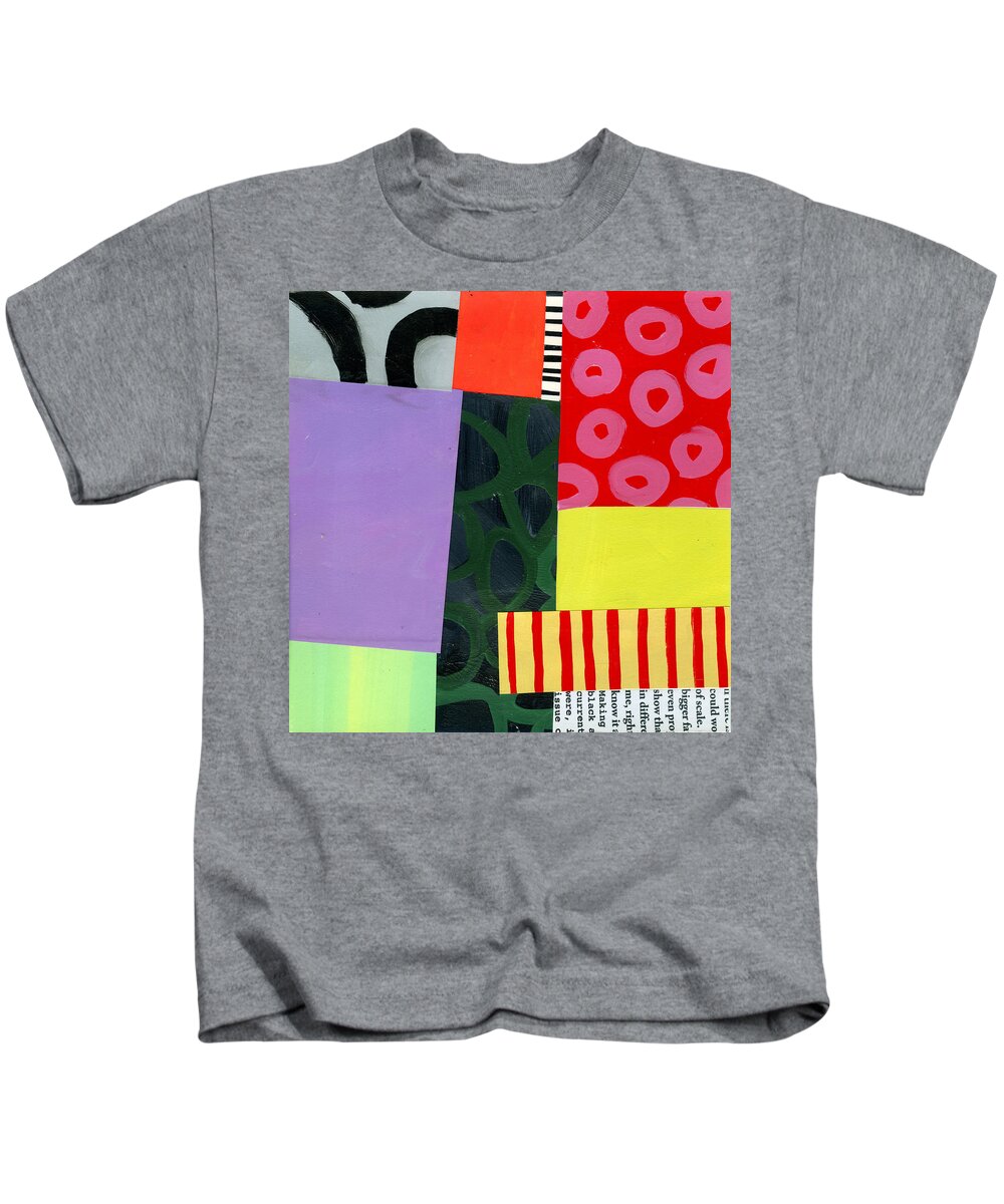 Abstract Art Kids T-Shirt featuring the painting Pattern Grid # 4 by Jane Davies