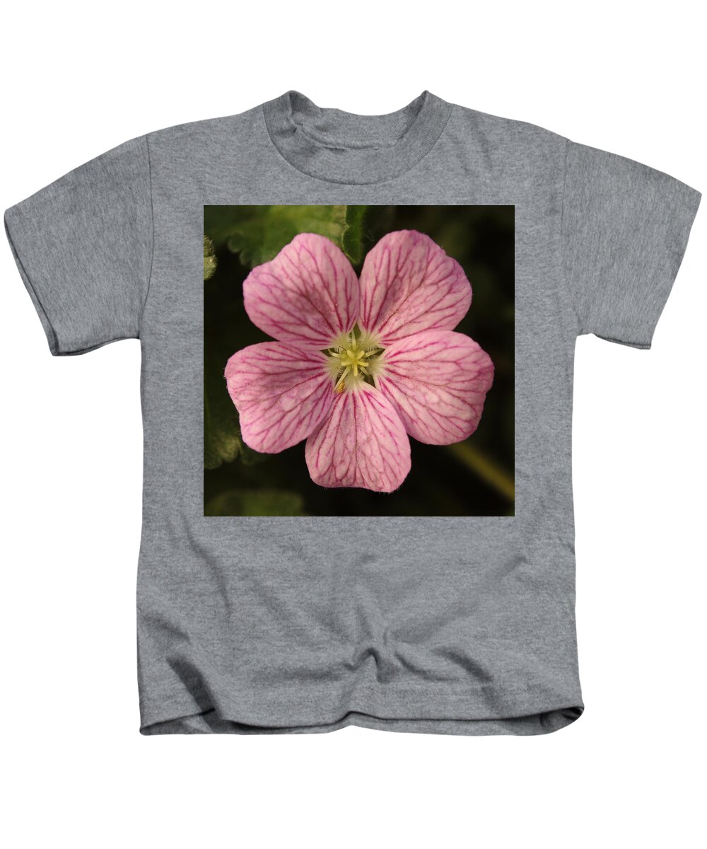 Flower Kids T-Shirt featuring the photograph Pink Erodium by Adrian Wale