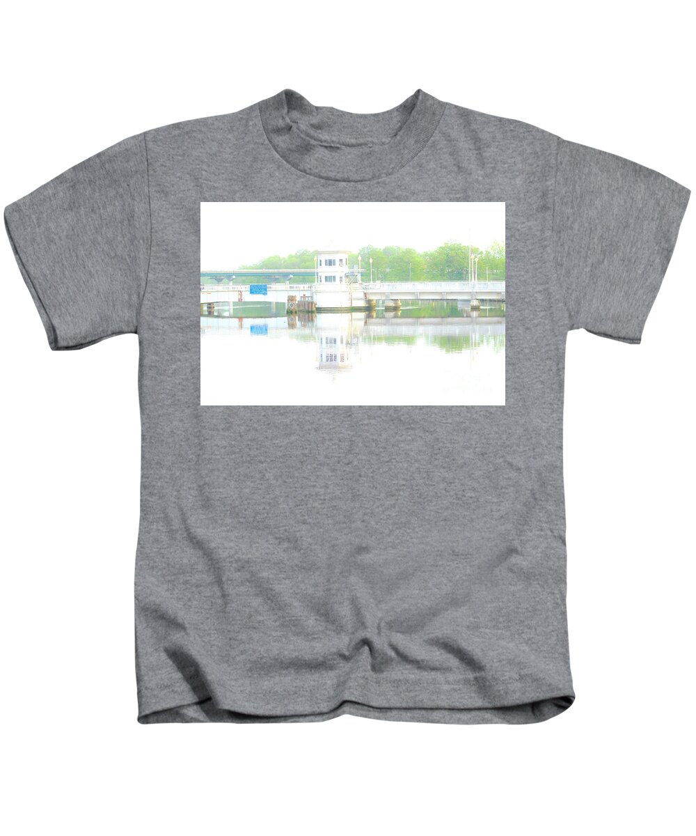 Bridge Kids T-Shirt featuring the photograph Pocomoke by Merle Grenz