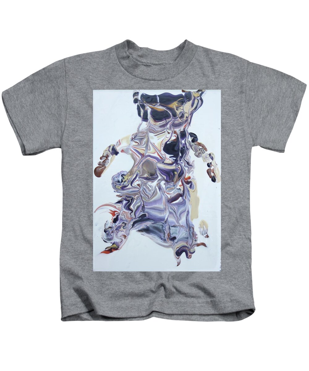 Whimsical Kids T-Shirt featuring the painting Pooch by Madeleine Arnett