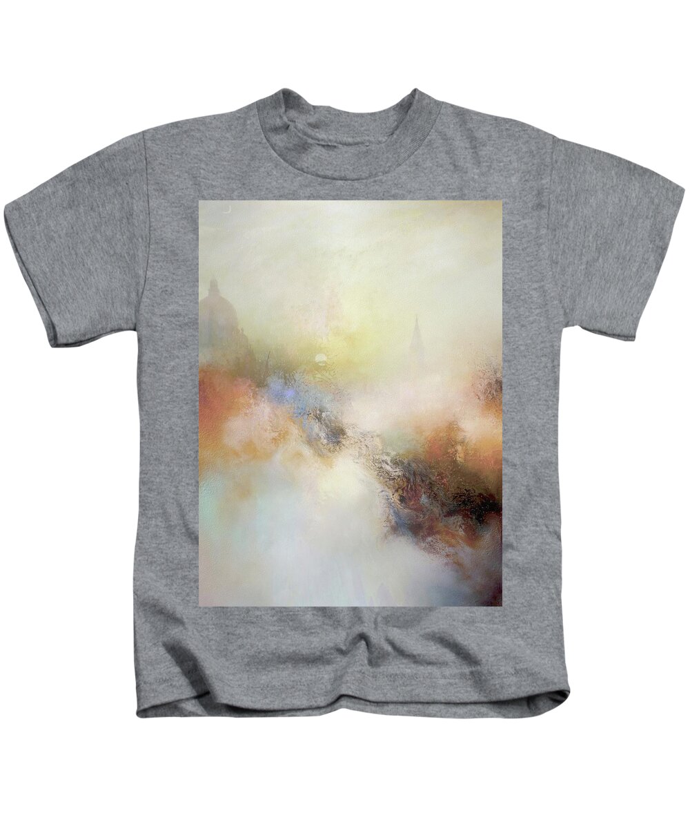 Abstract Kids T-Shirt featuring the painting Porcelain by Joe Gilronan