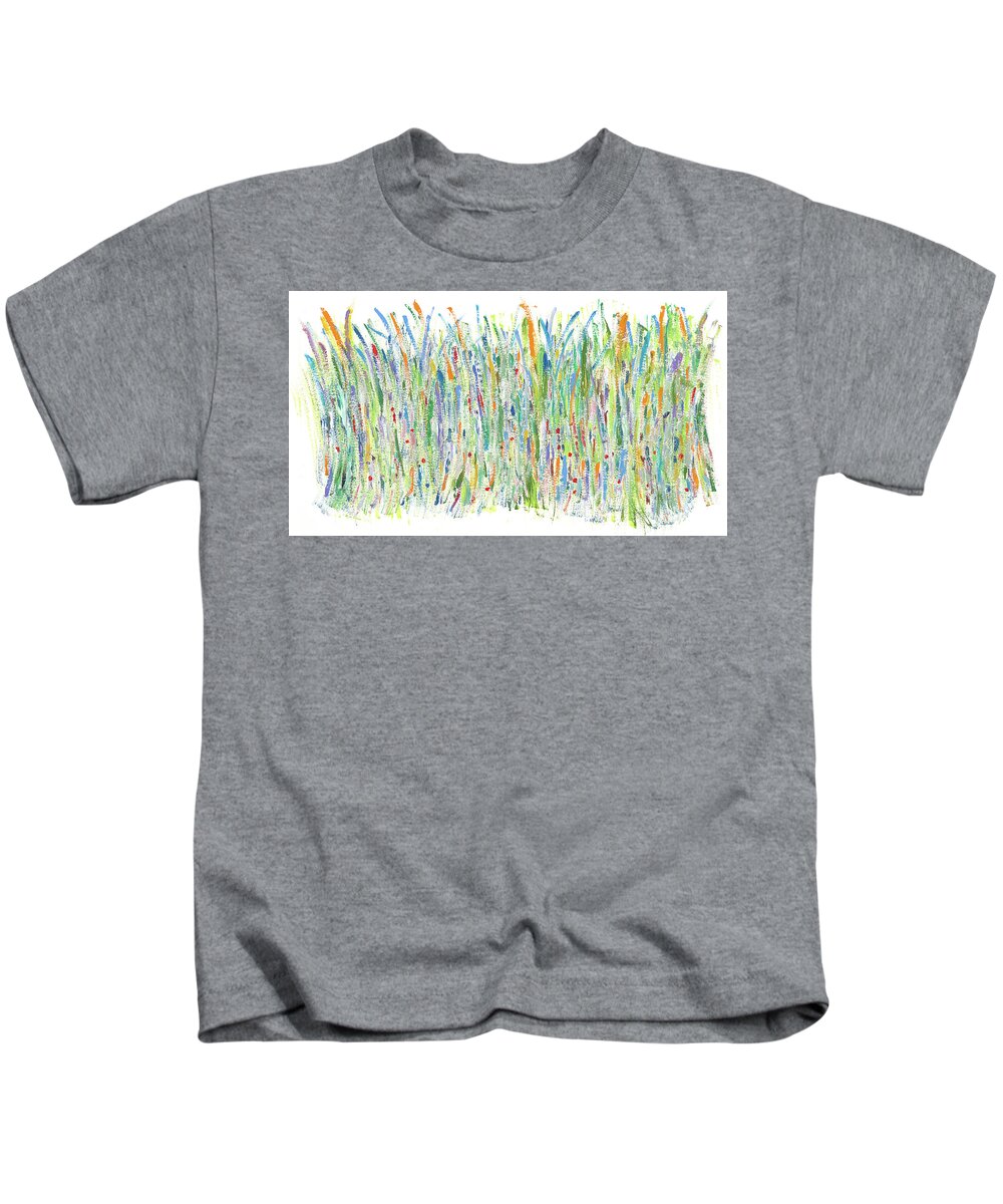 Contemporary Kids T-Shirt featuring the painting Prairie by Bjorn Sjogren