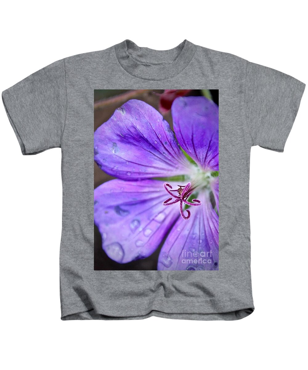 Purple Kids T-Shirt featuring the photograph Purple by Elisabeth Derichs
