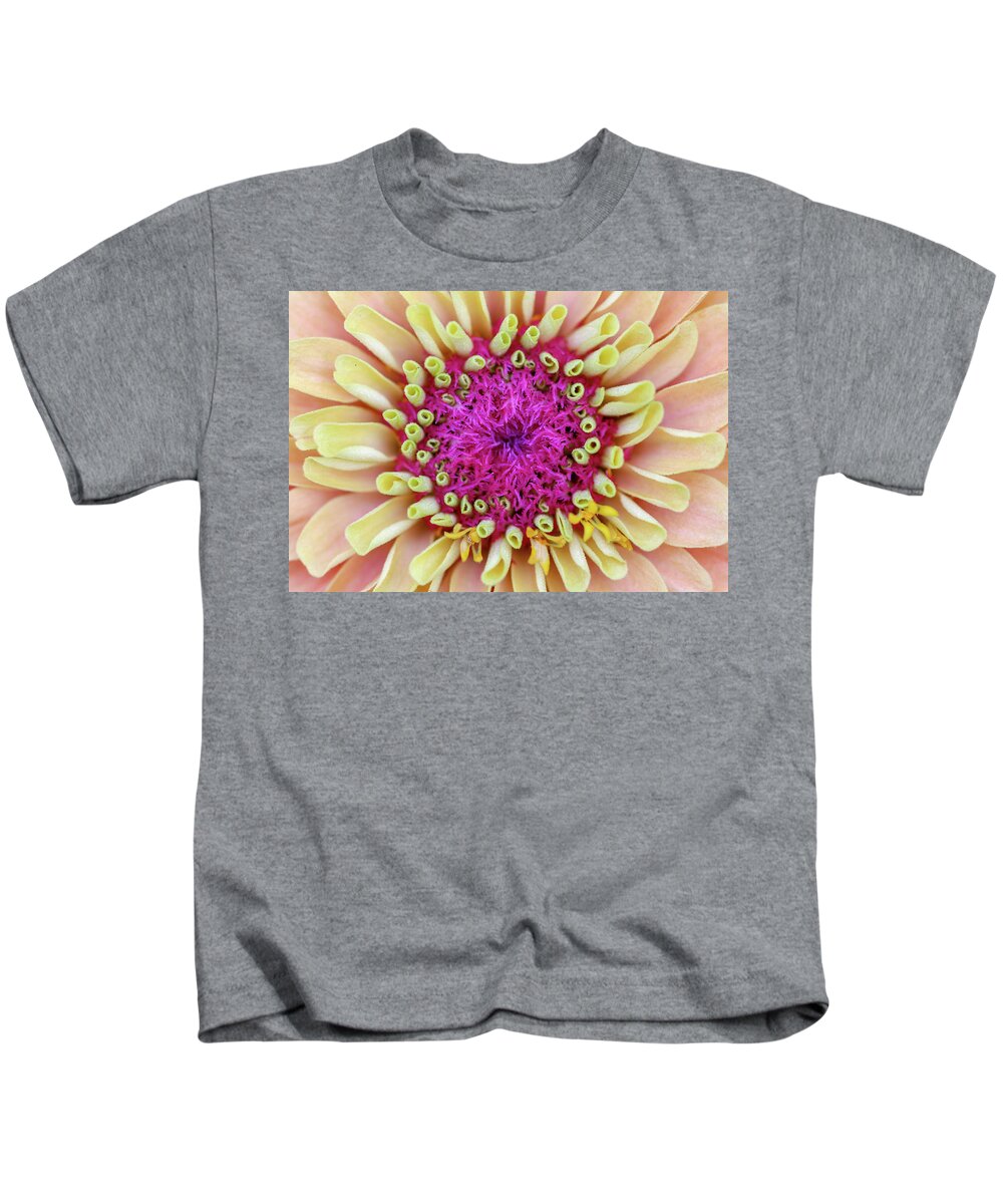 Macro Kids T-Shirt featuring the photograph Purple Intervening by Mary Anne Delgado