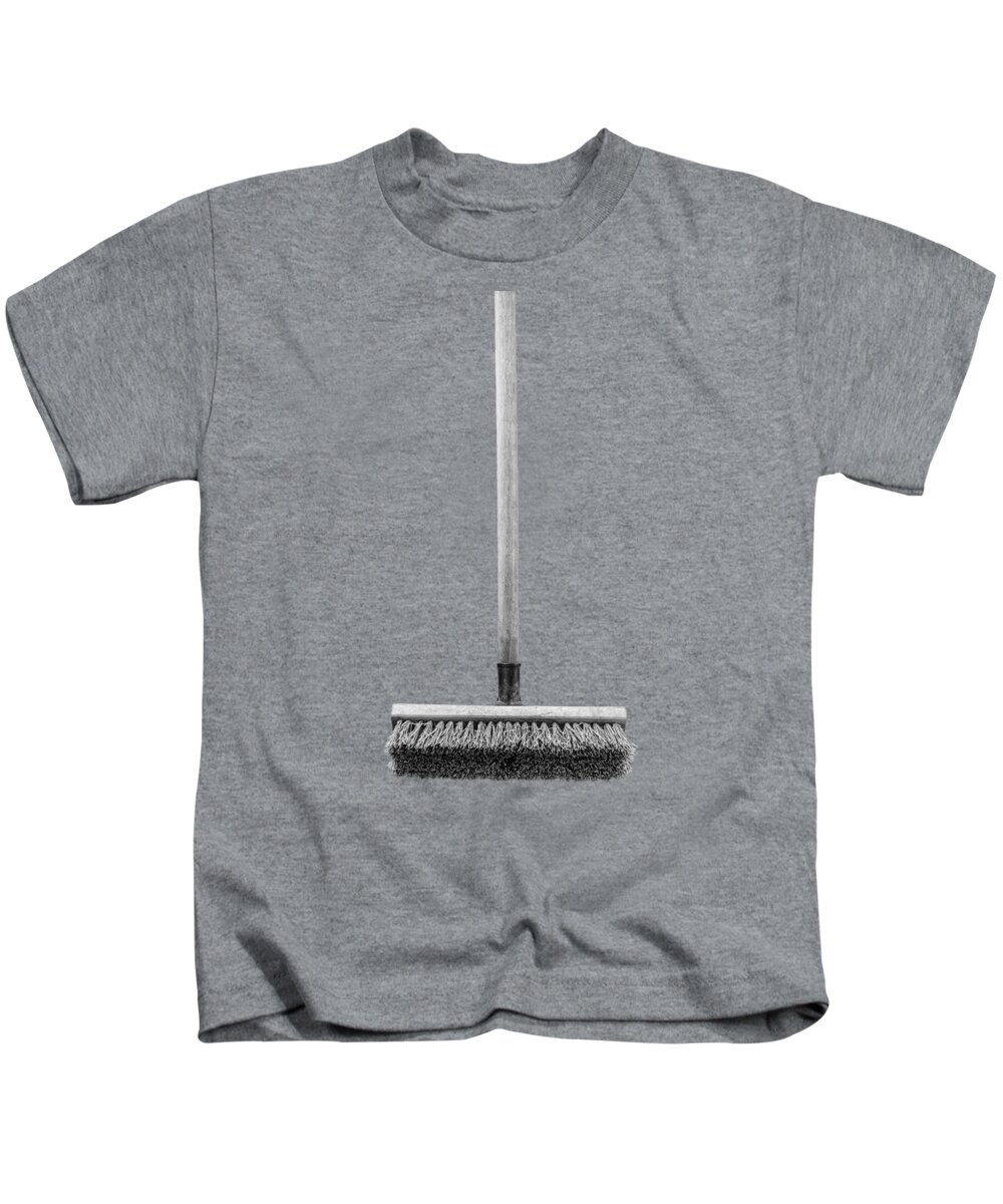 Black Kids T-Shirt featuring the photograph Push Broom by YoPedro