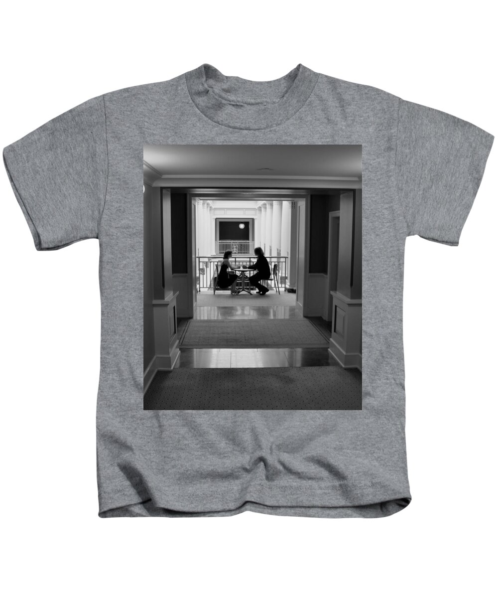 Architectural Kids T-Shirt featuring the photograph Quiet Moment by Chuck Brown