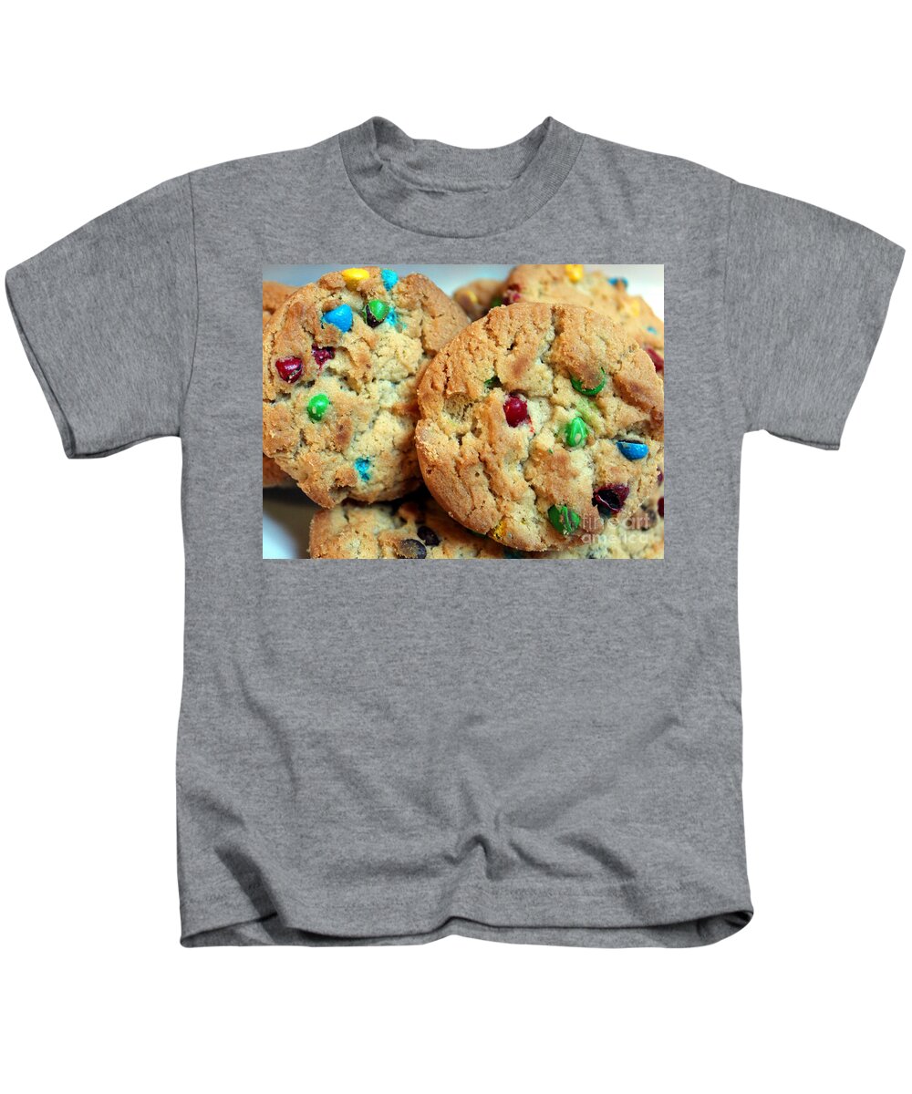 Rainbow Cookies Kids T-Shirt featuring the photograph Rainbow Cookies by Barbara A Griffin