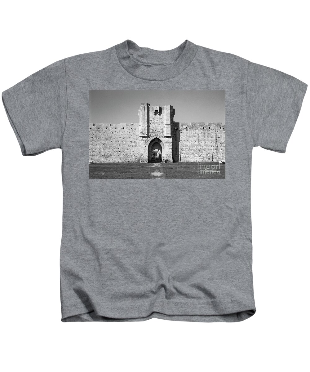 Aigues-mortes Kids T-Shirt featuring the photograph Ramparts of Aigues-Mortes by Riccardo Mottola