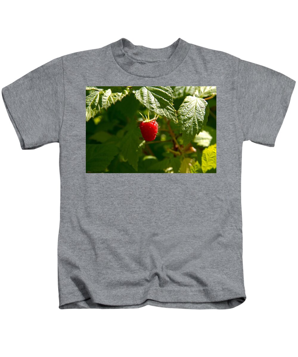 Raspberry Kids T-Shirt featuring the photograph Raspberry by Martine Murphy