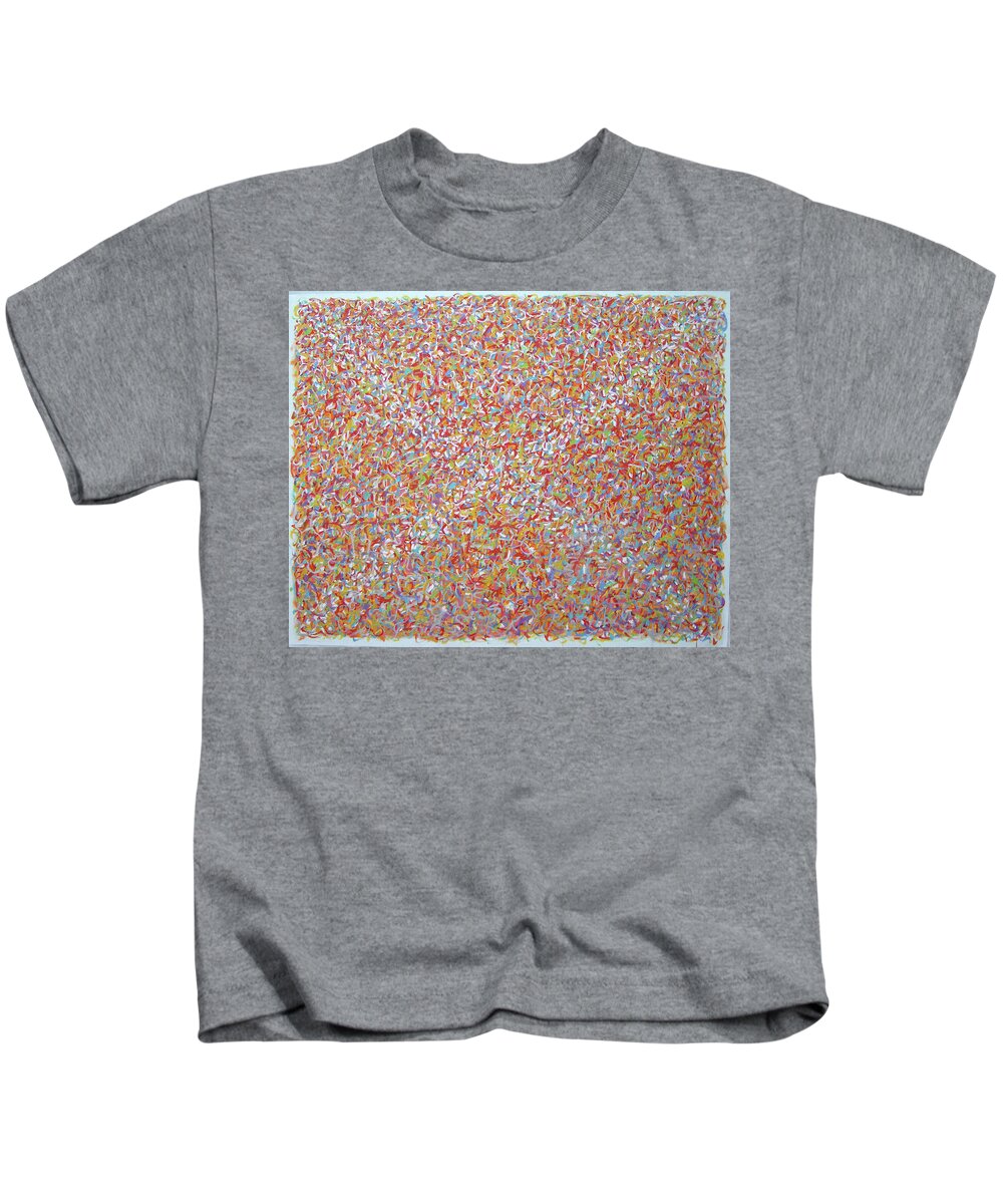 Abstract Kids T-Shirt featuring the painting Red X by Stan Chraminski