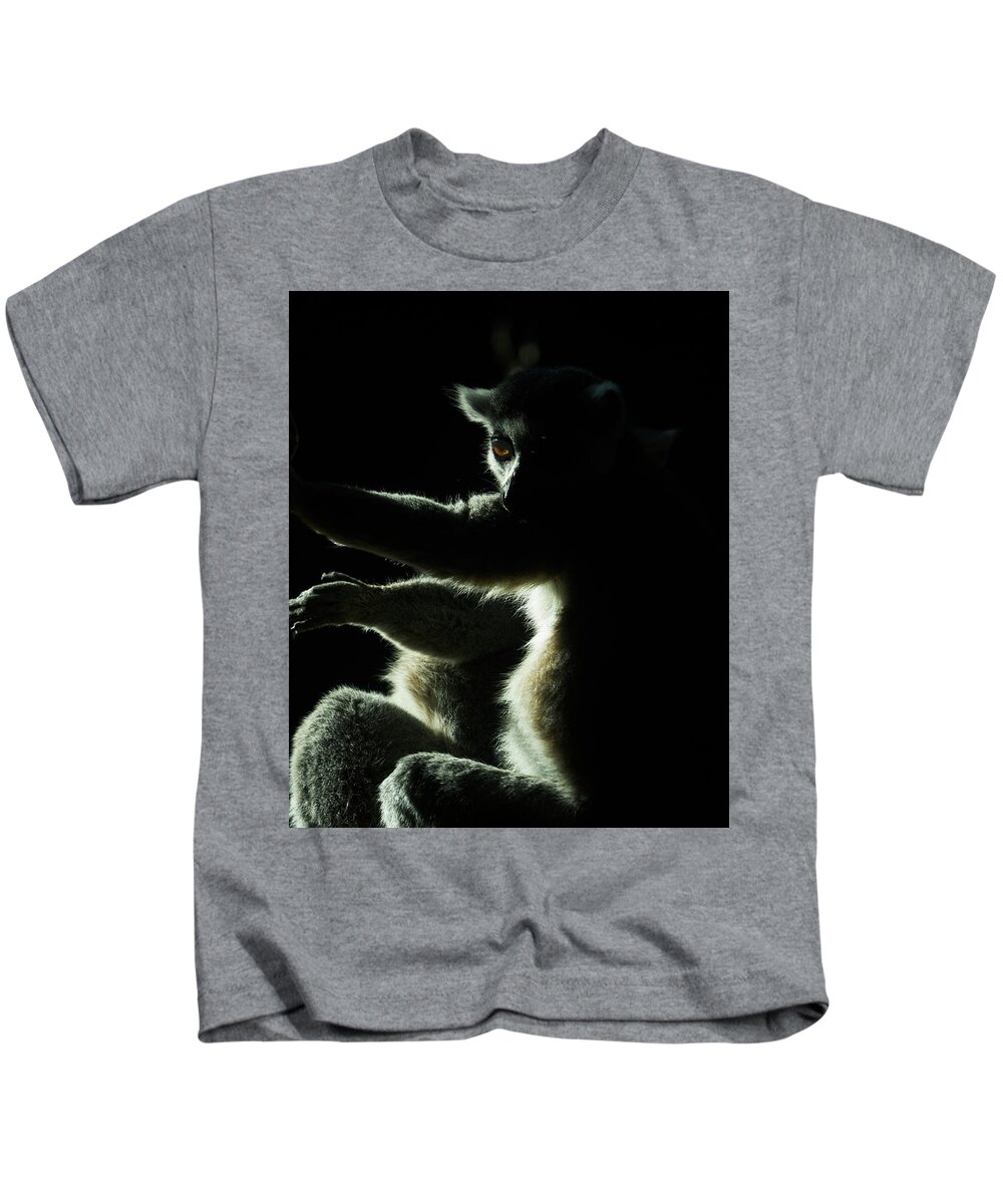  Strepsirrhine Kids T-Shirt featuring the photograph Ring Tailed Lemur by Steven Ralser