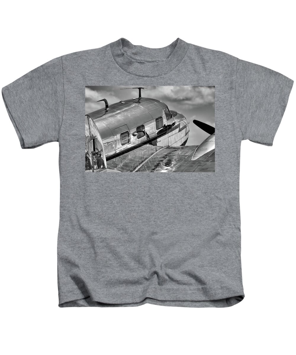 2016 Kids T-Shirt featuring the photograph Rivets and Polished Metal by Chris Buff