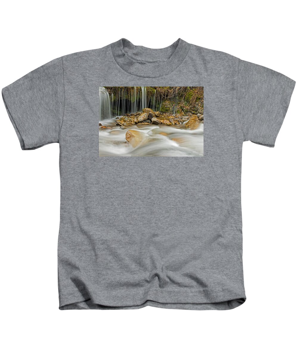 Water Kids T-Shirt featuring the photograph Rocky Stream by Scott Read