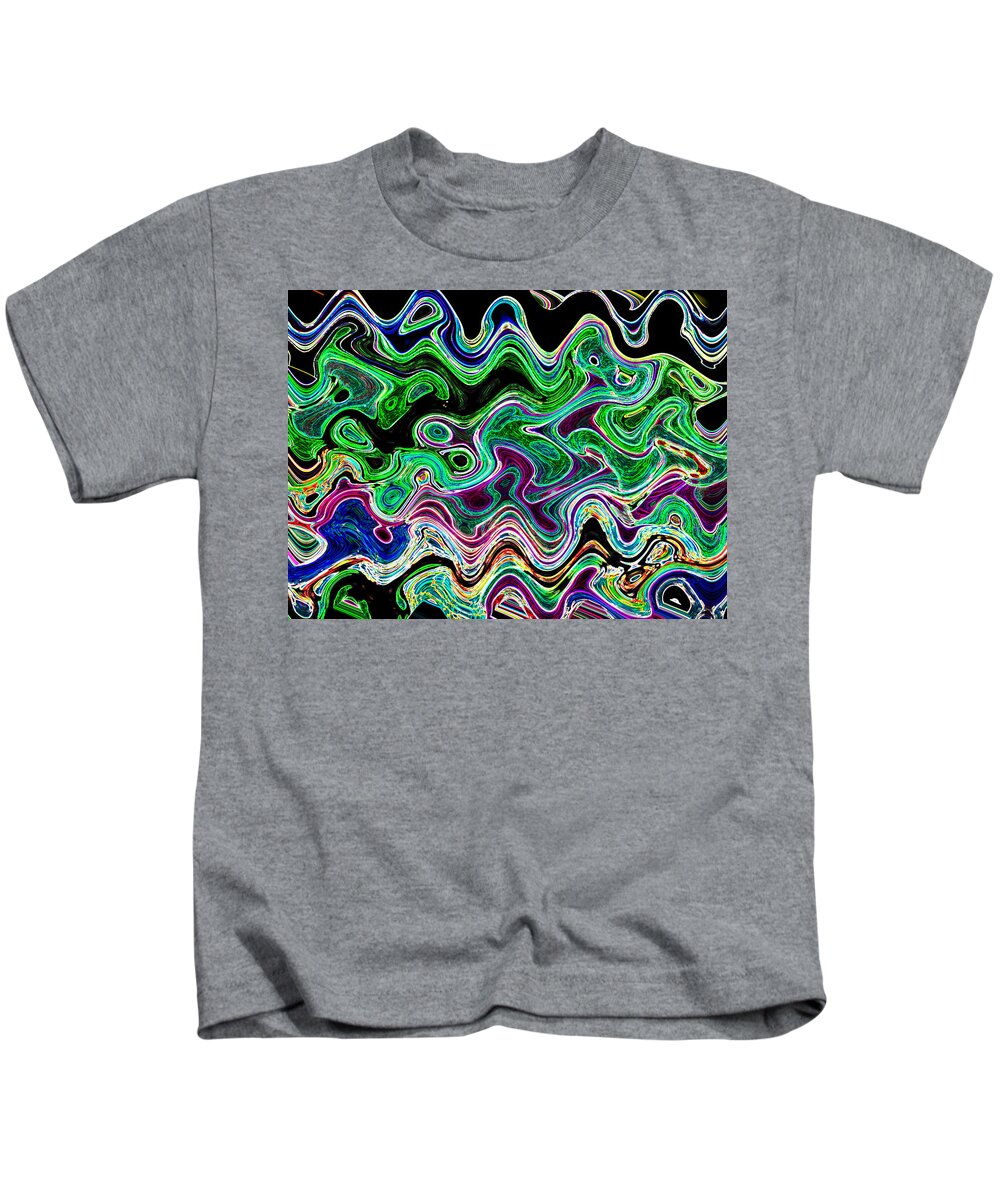 Abstracts Kids T-Shirt featuring the photograph Rough Waters by Bruce IORIO