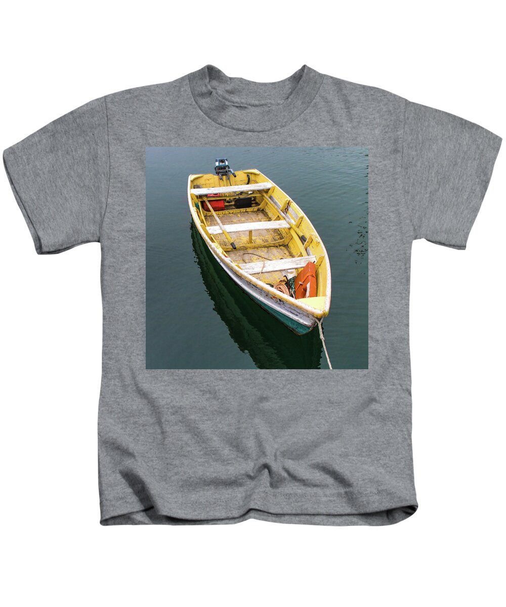 Boat Kids T-Shirt featuring the photograph Row, Row, Row Your Boat by Holly Ross