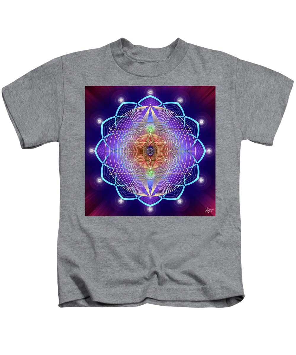 Endre Kids T-Shirt featuring the photograph Sacred Geometry 641 by Endre Balogh