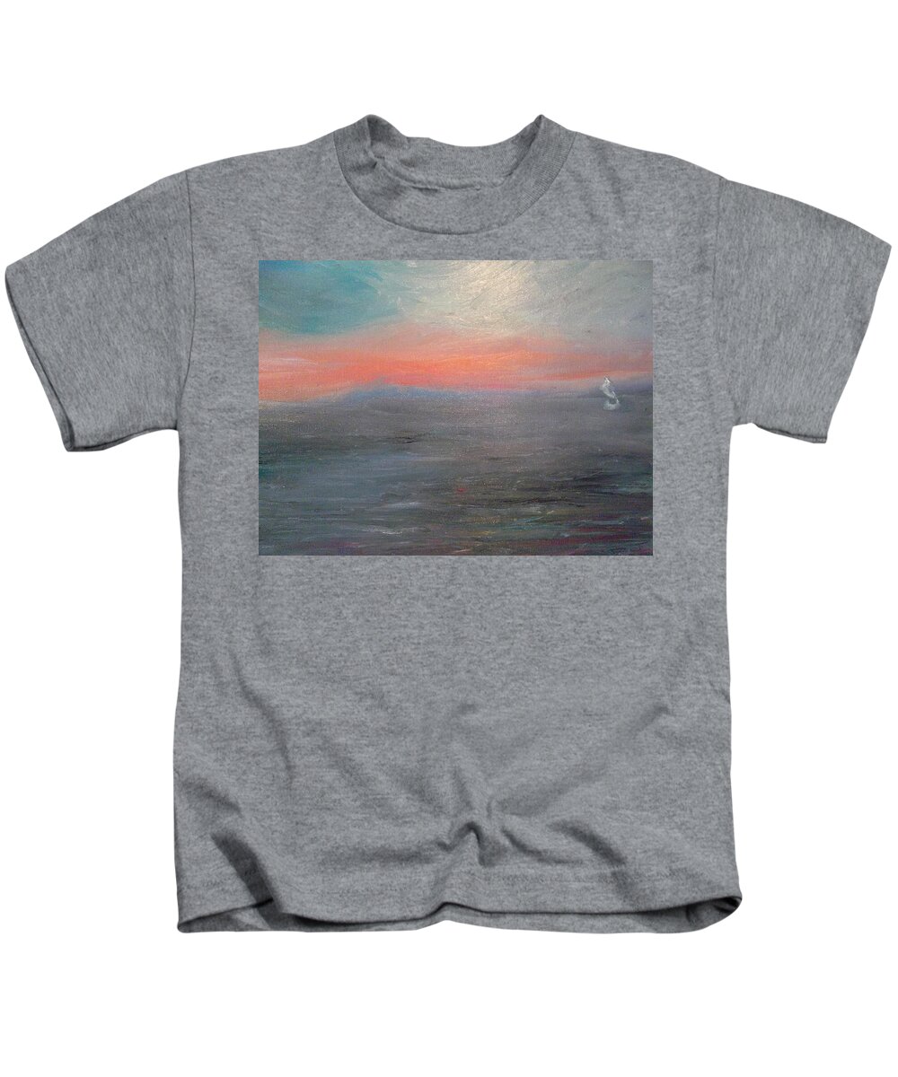 Sea Kids T-Shirt featuring the painting Sail Away by Susan Esbensen