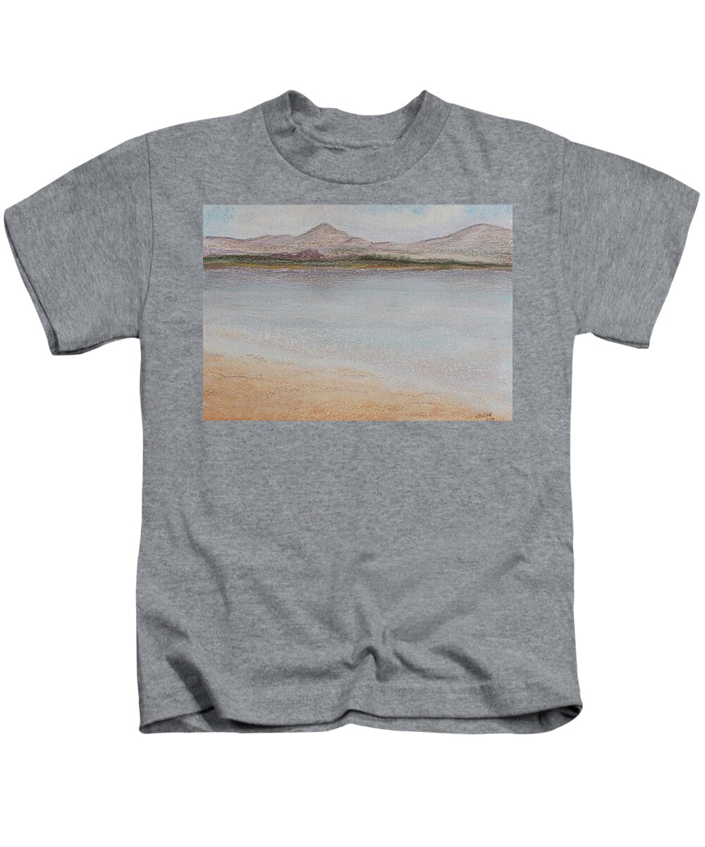 Landscape Kids T-Shirt featuring the painting Salar by Norma Duch