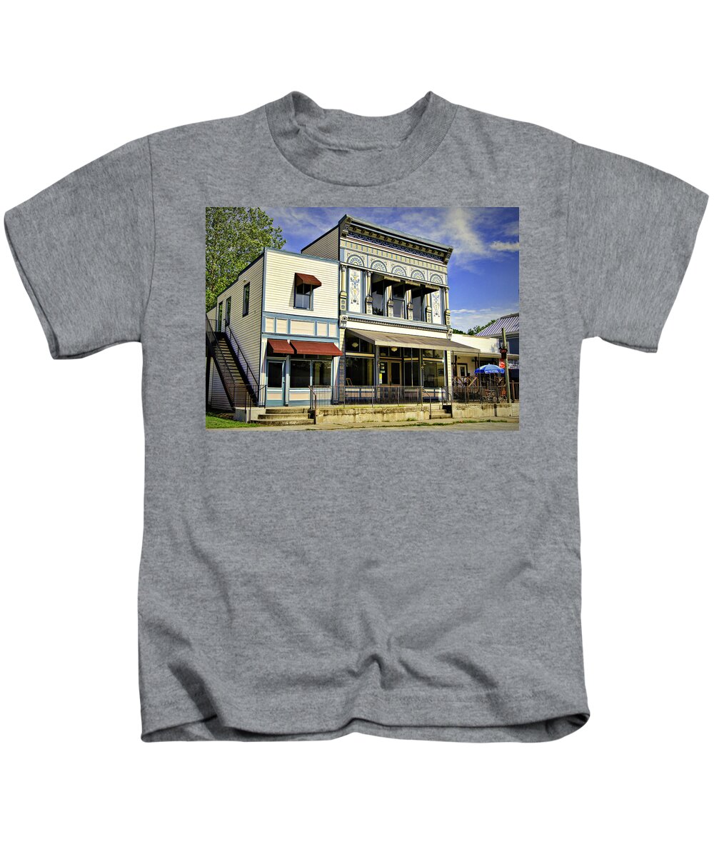 samuel Hackmann Building Kids T-Shirt featuring the photograph Samuel Hackmann Building by Cricket Hackmann