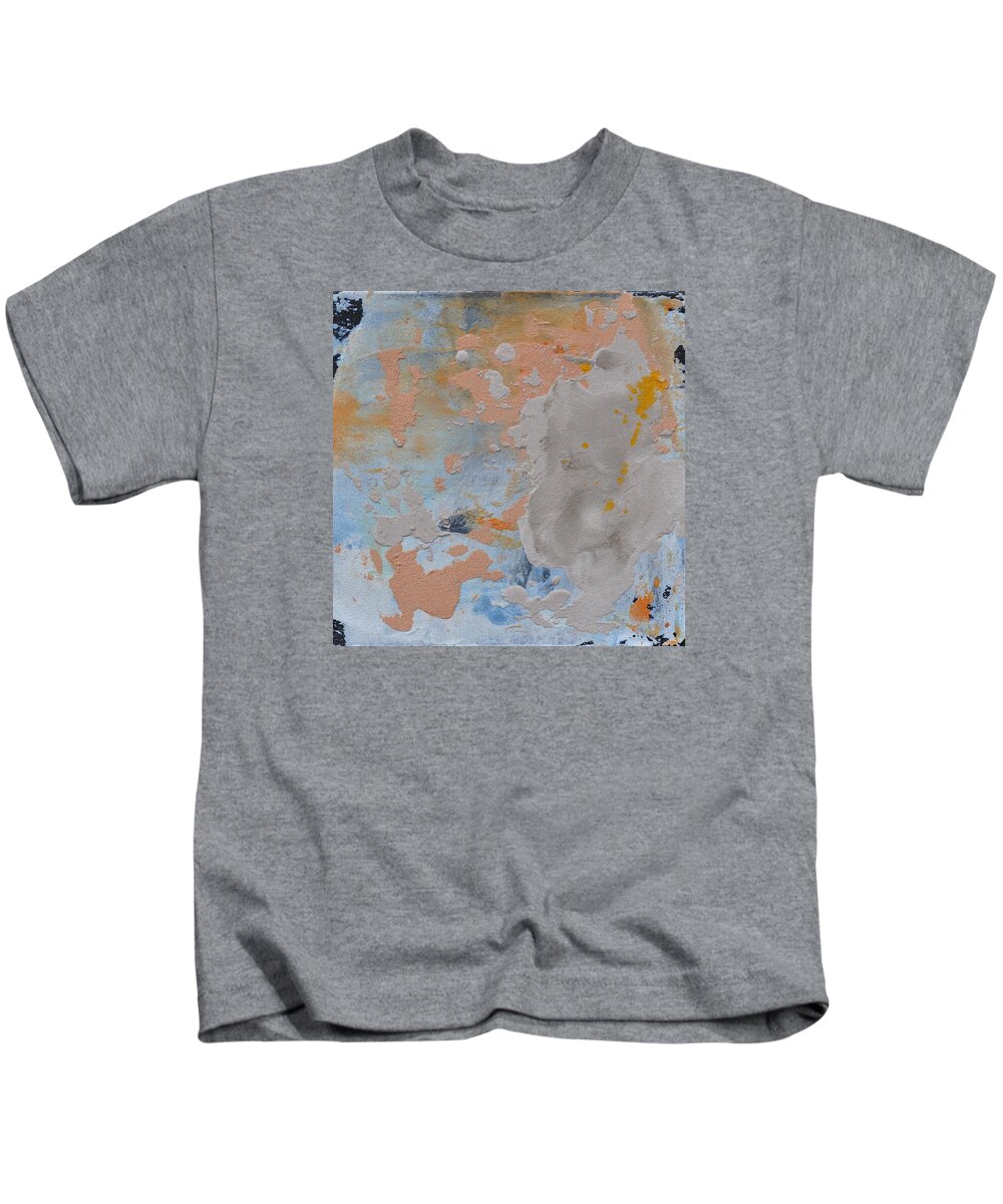 Abstract Kids T-Shirt featuring the painting Sand Tile AM214138 by Eduard Meinema